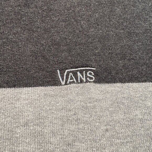 Vans Off the Wall Mens Large Blue/Grey/Charcoal Striped Sweater (SKU: 35M) - Picture 6 of 8